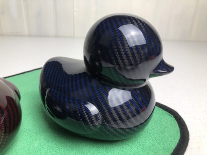 Carbon Fiber Duck Ornament  for Home Office Car Decor
