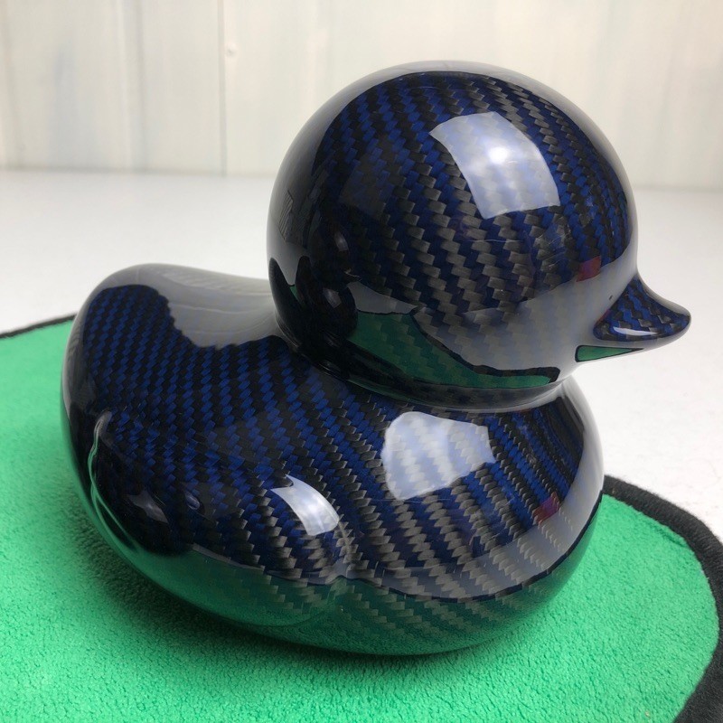 Carbon Fiber Duck Ornament  for Home Office Car Decor