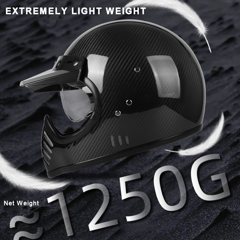 Carbon Fiber Full Face Motorcycle Helmet