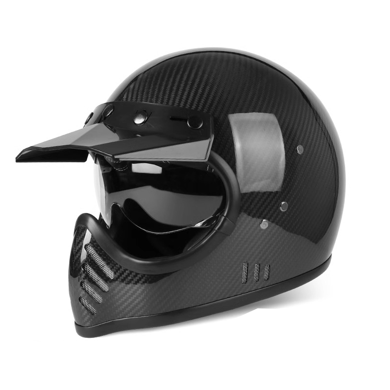 Carbon Fiber Full Face Motorcycle Helmet