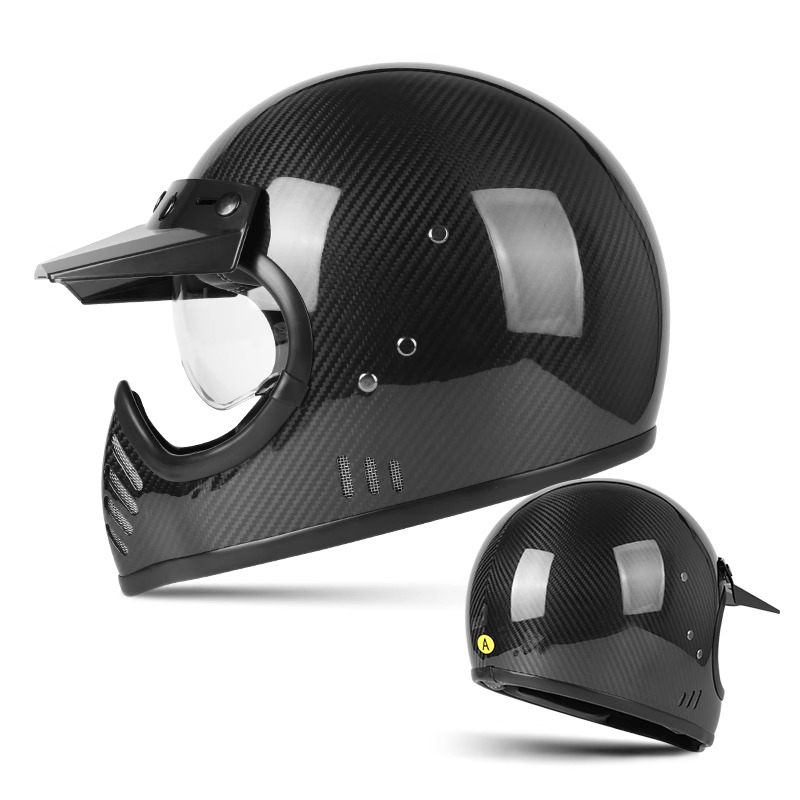 Carbon Fiber Full Face Motorcycle Helmet