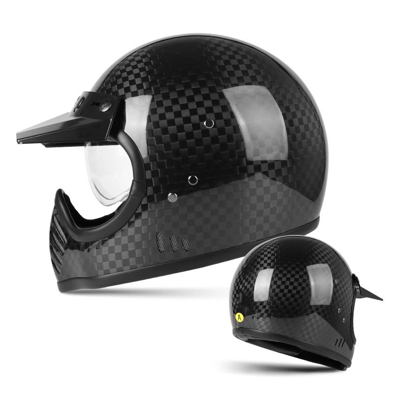 Carbon Fiber Full Face Motorcycle Helmet