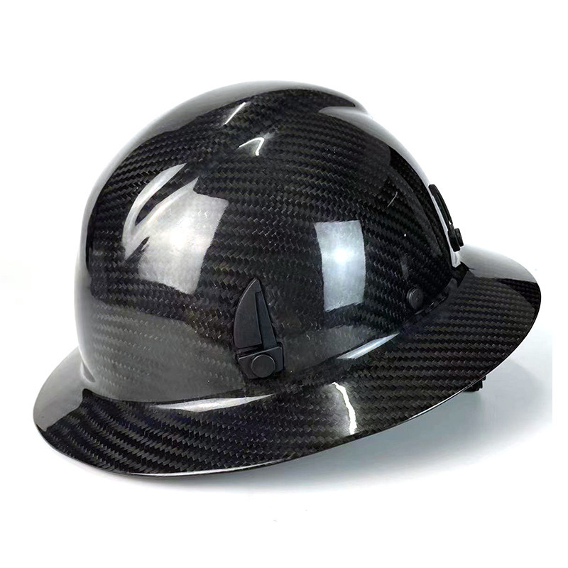 Carbon Fiber Full Brim Hard Hat