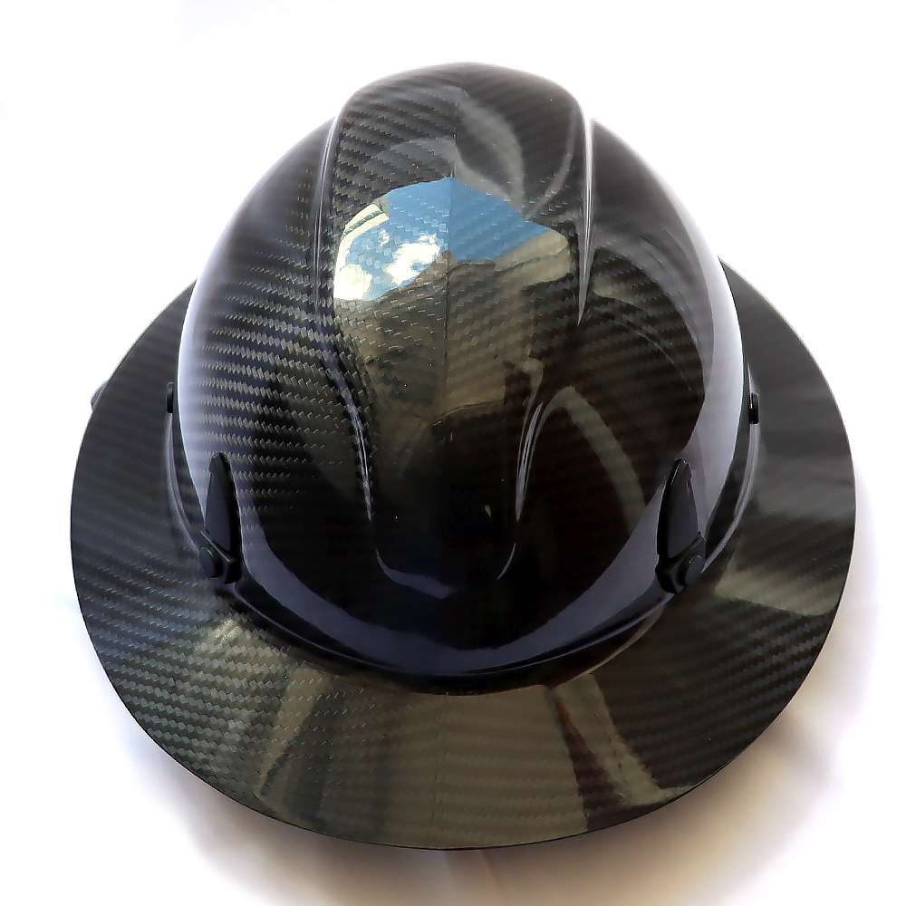 Carbon Fiber Full Brim Hard Hat