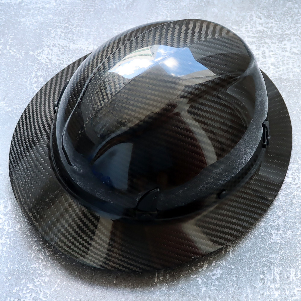 Carbon Fiber Full Brim Hard Hat