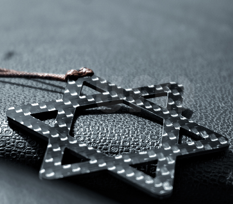 Carbon Fiber Hexagram Car Hanging Accessories