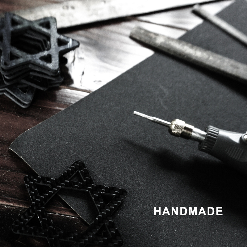 Carbon Fiber Hexagram Car Hanging Accessories