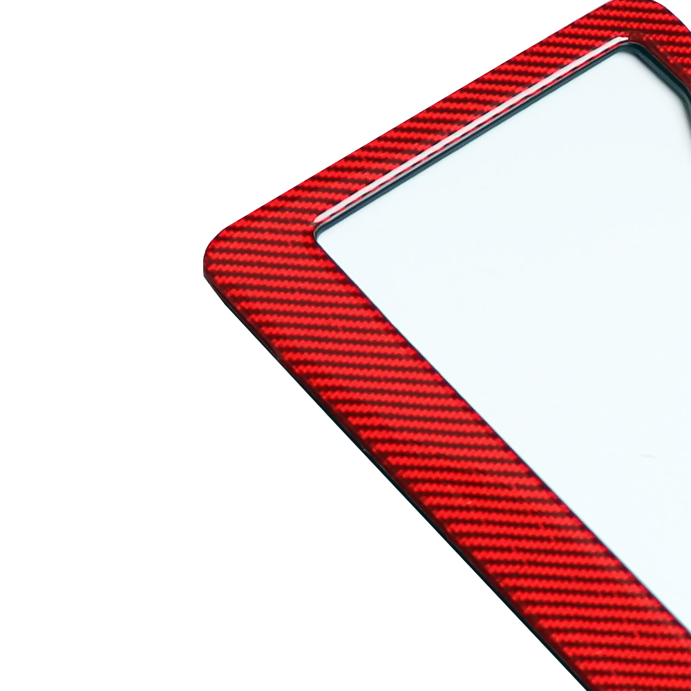 Genuine Carbon Fiber License Plate Frame 2 Pack