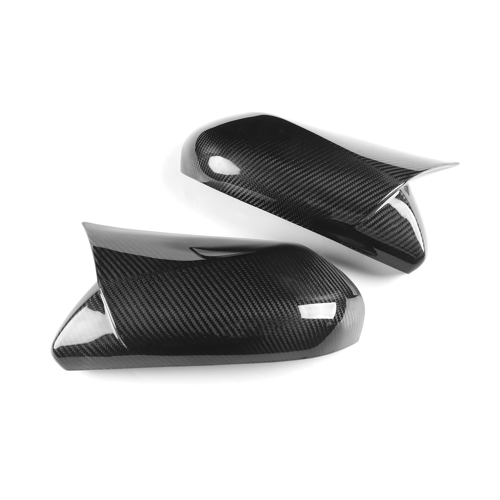 Carbon Fiber Look Rearview Mirror Cover Cap Compatible with Toyota Camry 2018-2024