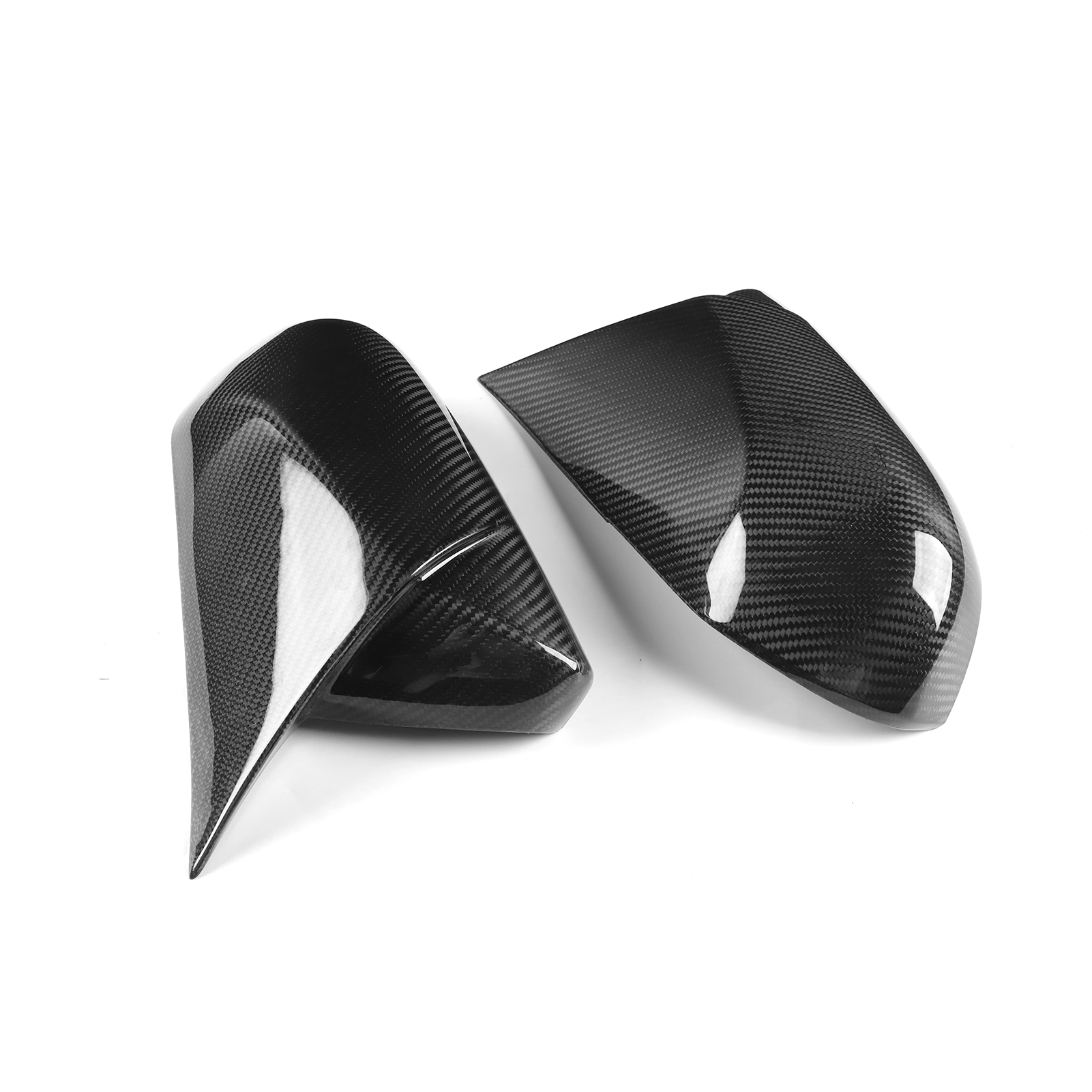 Carbon Fiber Look Rearview Mirror Cover Cap Compatible with Toyota Camry 2018-2024