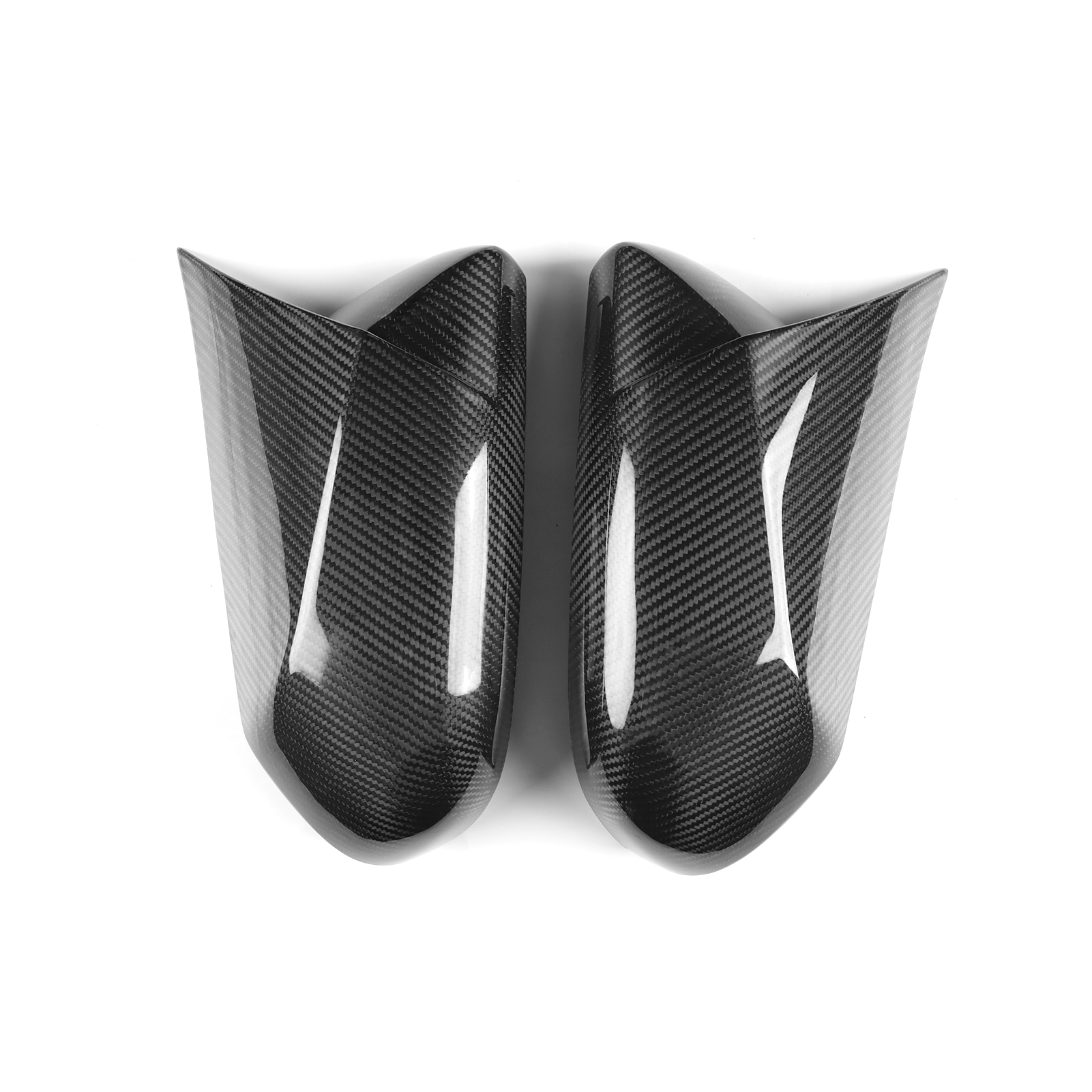 Carbon Fiber Look Rearview Mirror Cover Cap Compatible with Toyota Camry 2018-2024