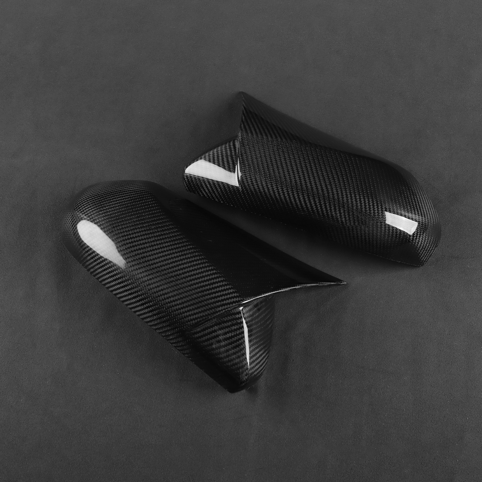 Carbon Fiber Look Rearview Mirror Cover Cap Compatible with Toyota Camry 2018-2024