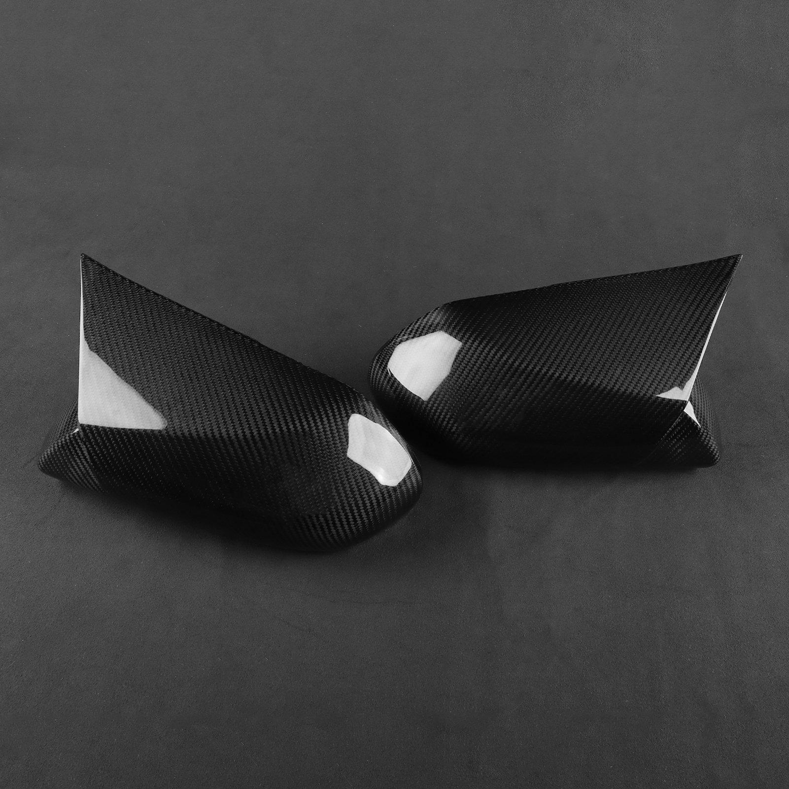 Carbon Fiber Look Rearview Mirror Cover Cap Compatible with Toyota Camry 2018-2024