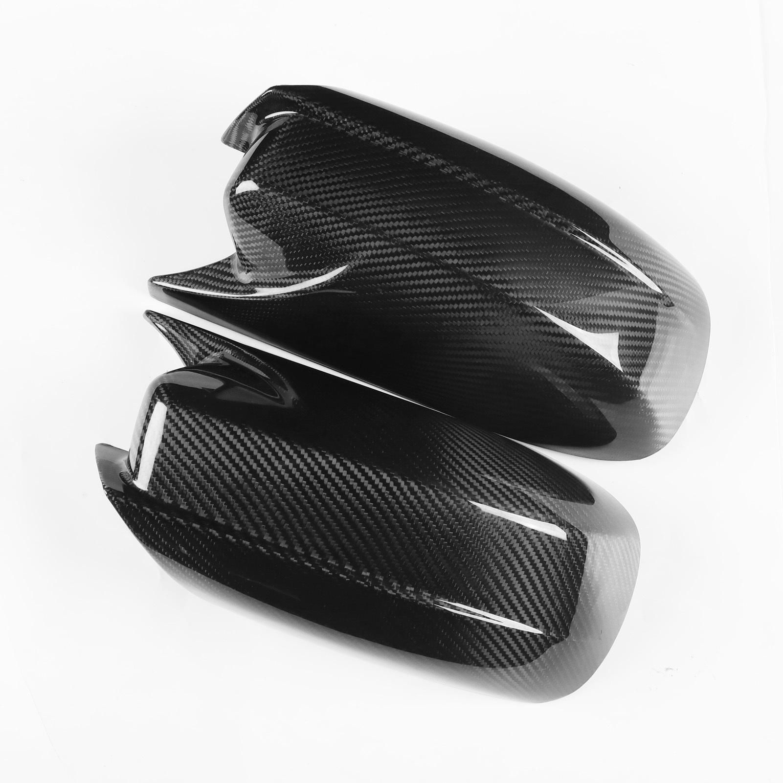 Carbon Fiber Look Rearview Mirror Cover Cap Compatible with 2011-2021 Dodge Charger Chrysler 300C