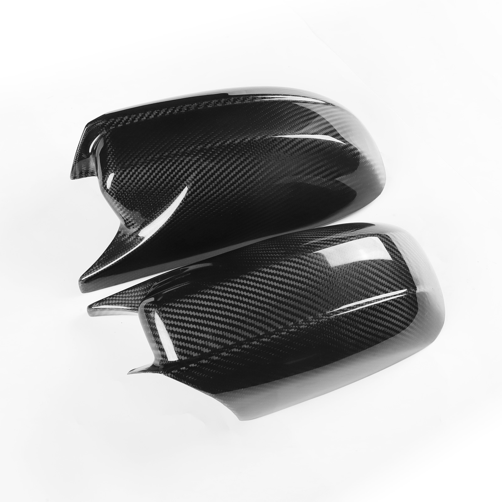 Carbon Fiber Look Rearview Mirror Cover Cap Compatible with 2011-2021 Dodge Charger Chrysler 300C