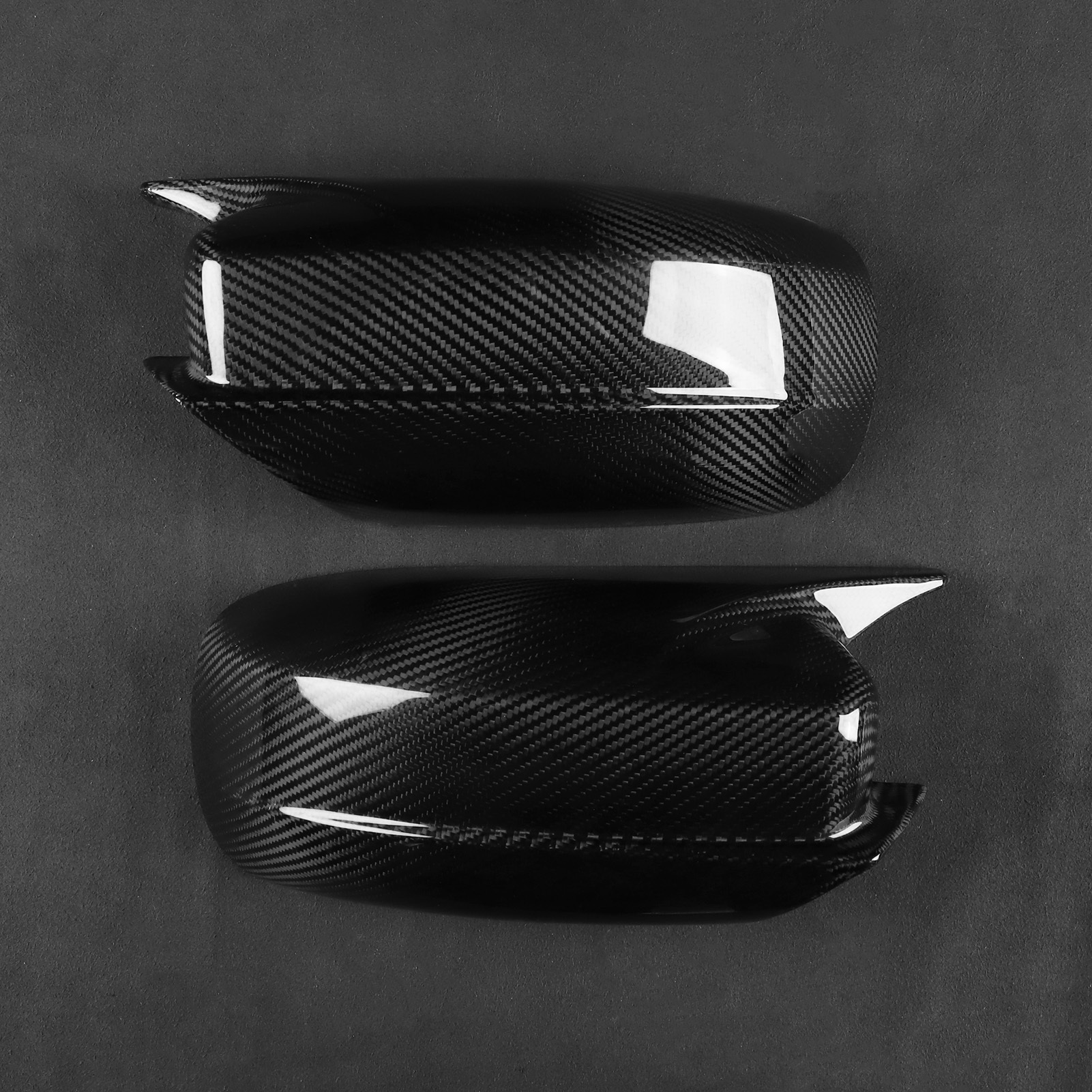 Carbon Fiber Look Rearview Mirror Cover Cap Compatible with 2011-2021 Dodge Charger Chrysler 300C