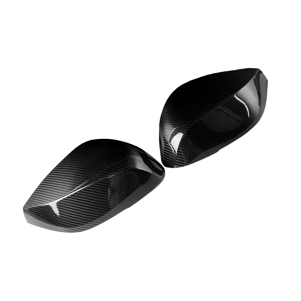 Carbon Fiber Look Rearview Mirror Cover Cap Compatible with Infiniti Q50 2014-2019