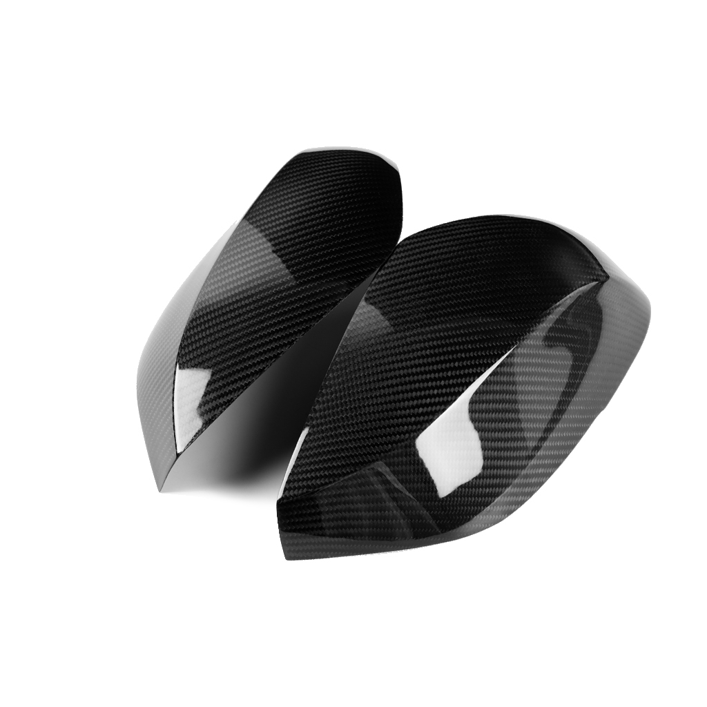 Carbon Fiber Look Rearview Mirror Cover Cap Compatible with Infiniti Q50 2014-2019