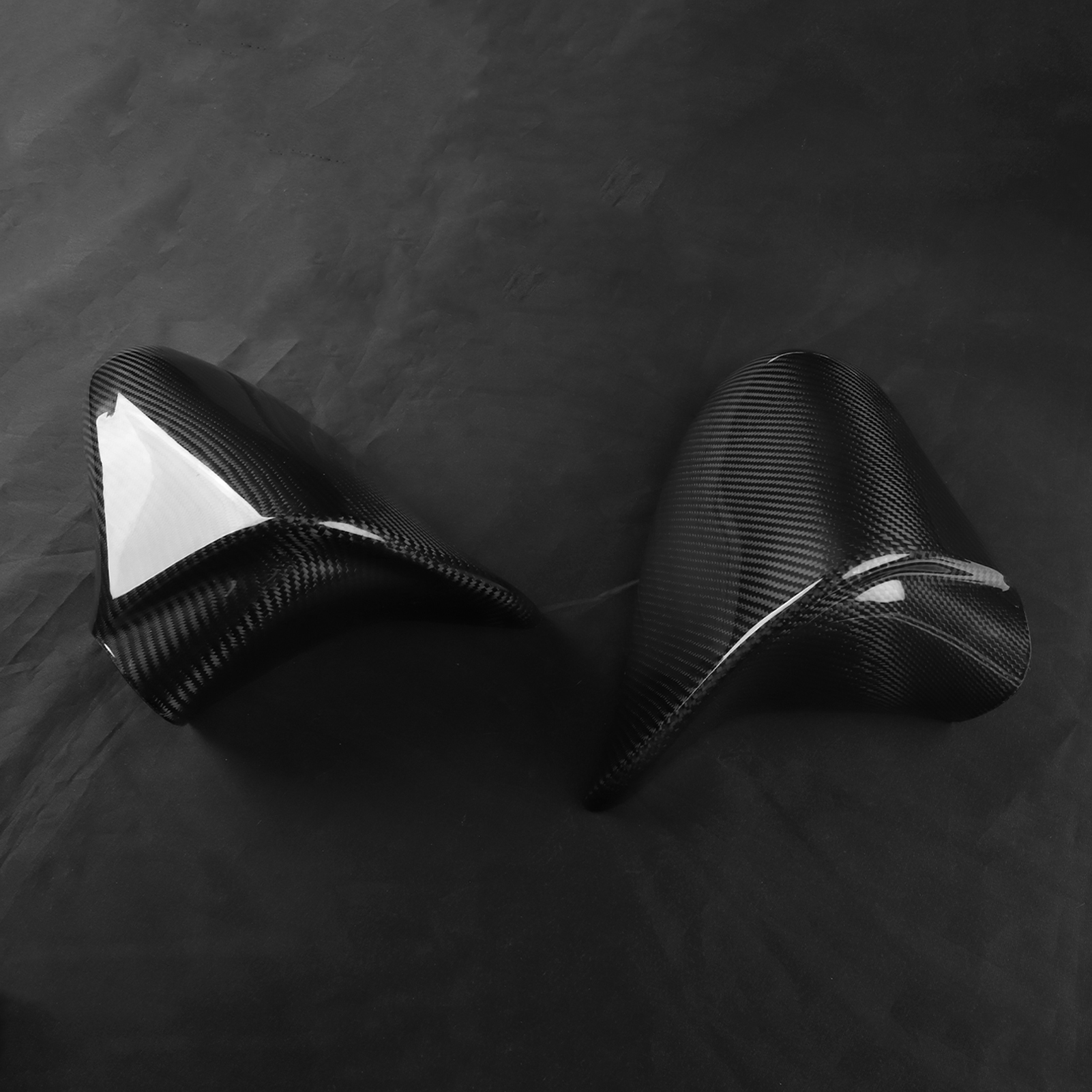 Carbon Fiber Look Rearview Mirror Cover Cap Compatible with Lexus 2014-2020 IS ES LS GS CE RC