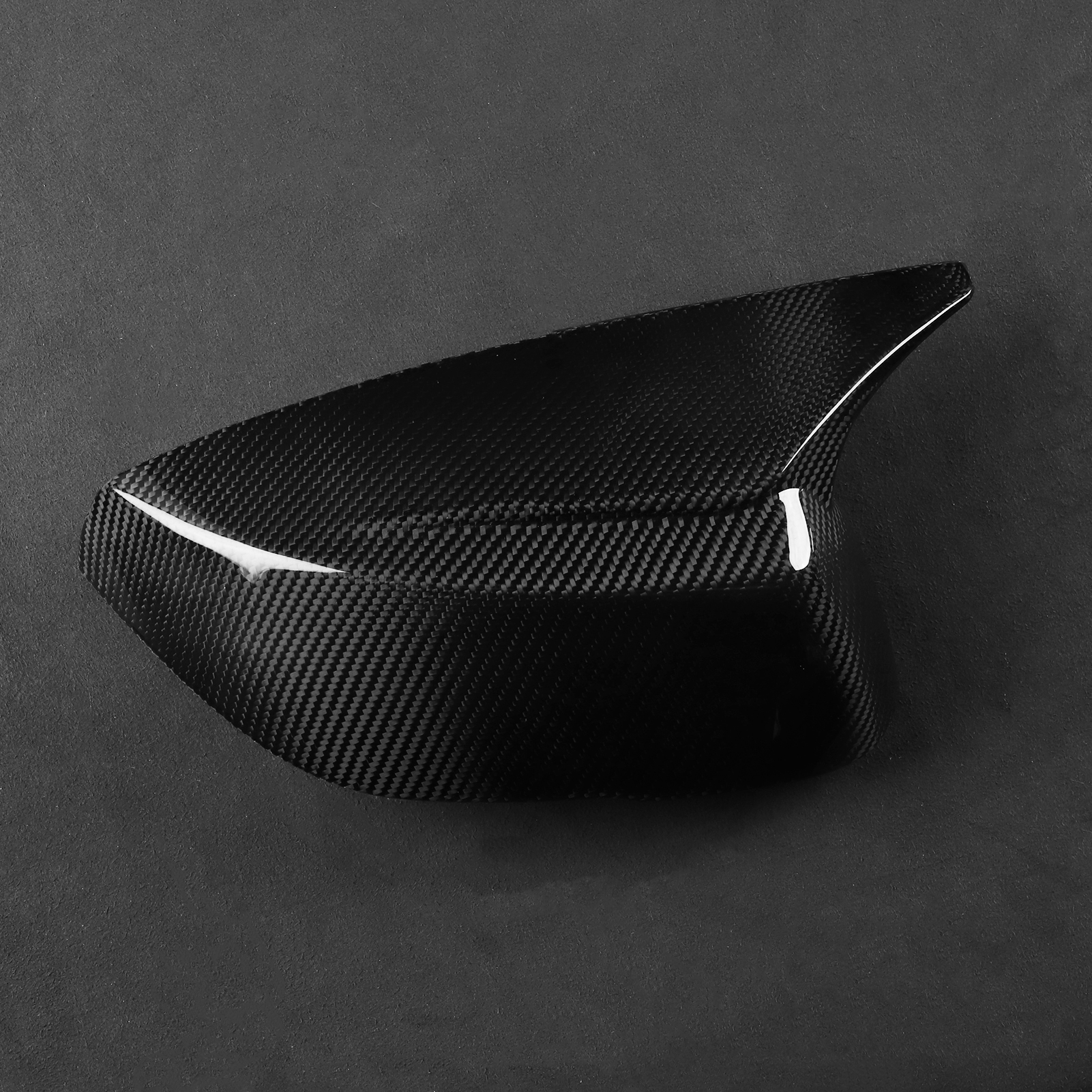 Carbon Fiber Look Rearview Mirror Cover Cap Fits 2014-2024 Infiniti Q50 Q60 Direct Replacement