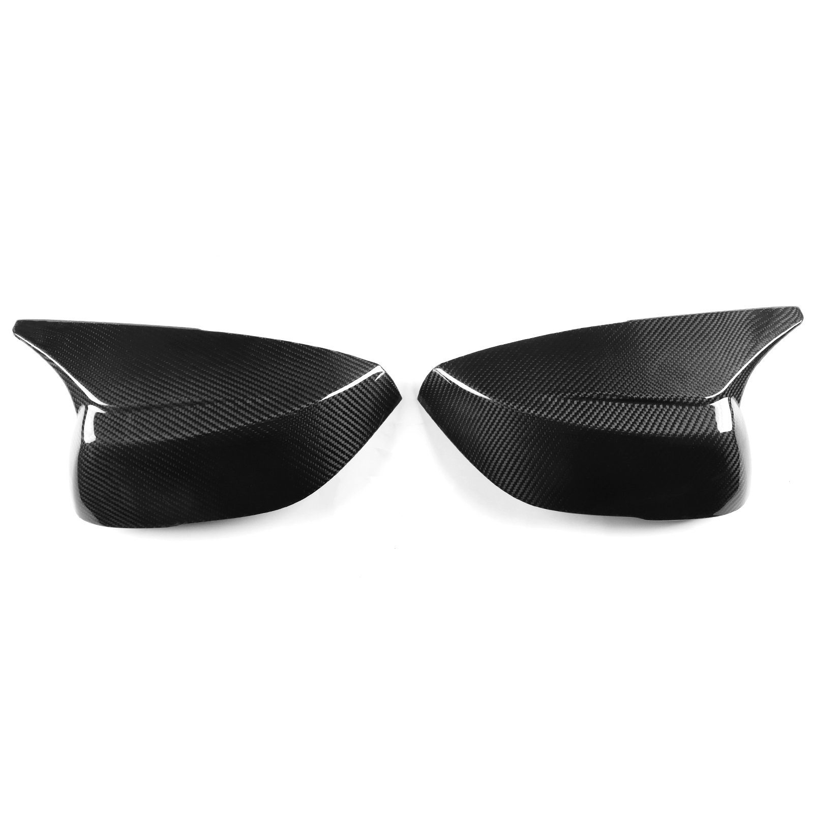 Carbon Fiber Look Rearview Mirror Cover Cap Fits 2014-2024 Infiniti Q50 Q60 Direct Replacement