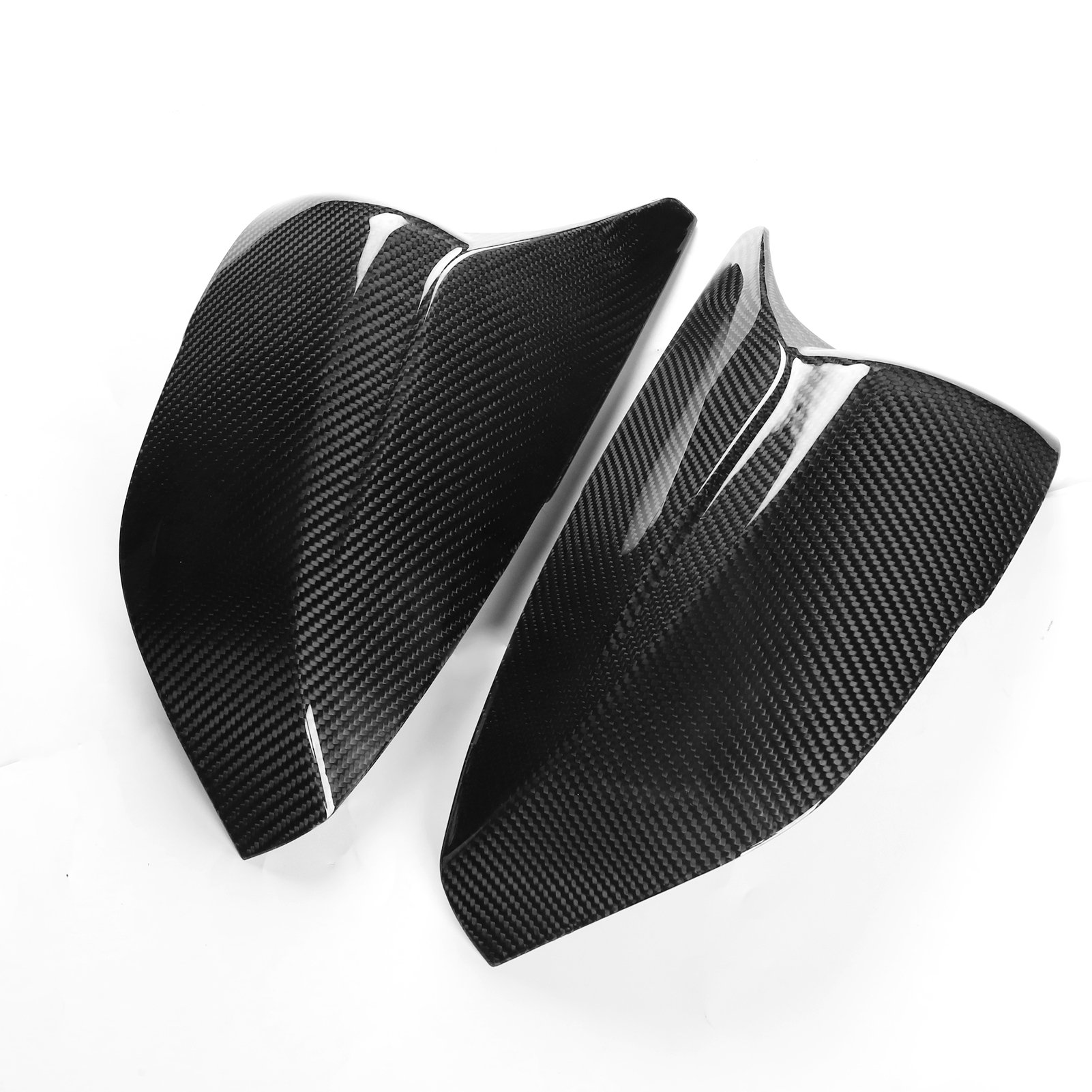 Carbon Fiber Look Rearview Mirror Cover Cap Fits 2014-2024 Infiniti Q50 Q60 Direct Replacement