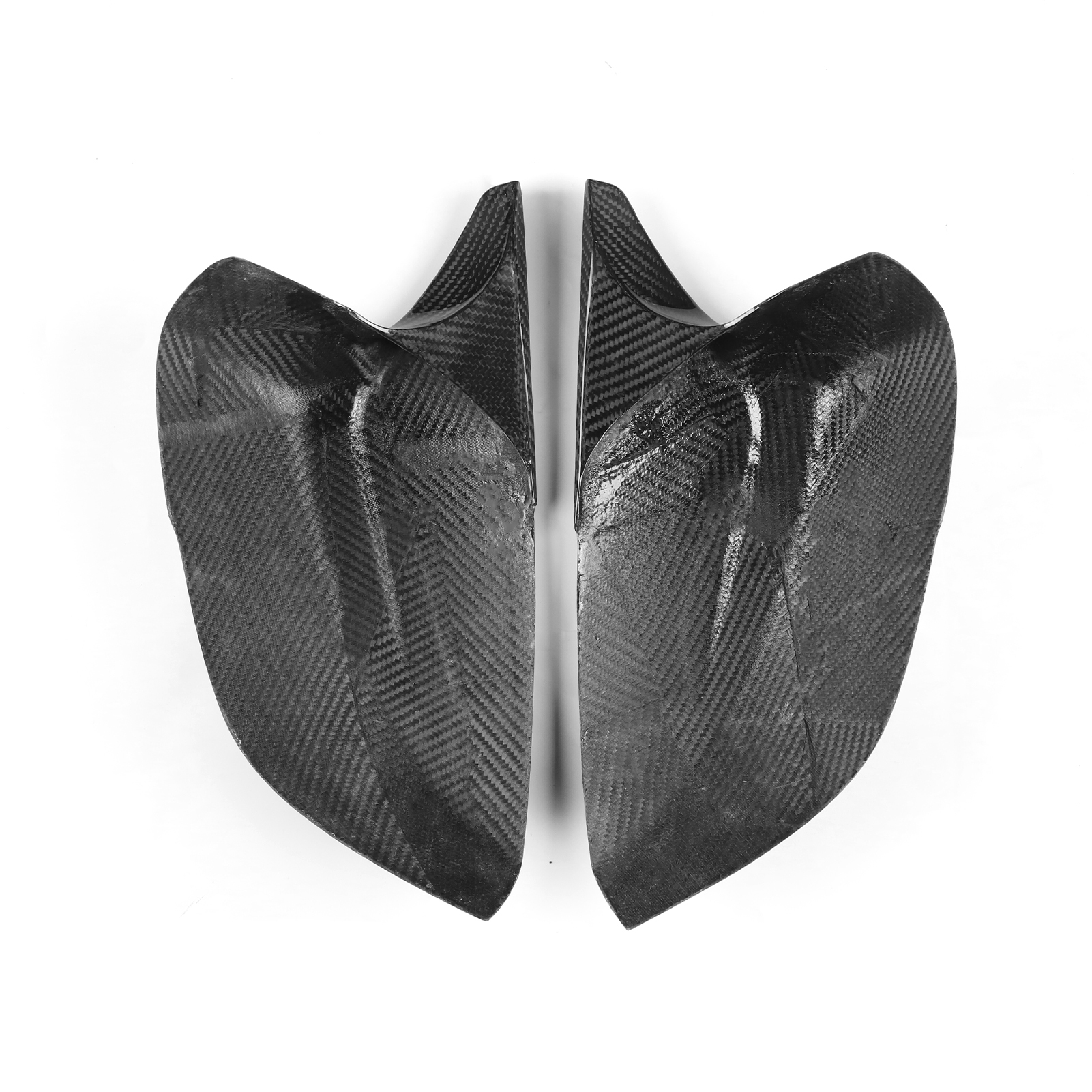 Carbon Fiber Look Rearview Mirror Cover Cap Fits 2014-2024 Infiniti Q50 Q60 Direct Replacement