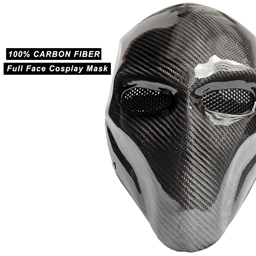 Carbon Fiber Mask for Cosplay and Costume Parties