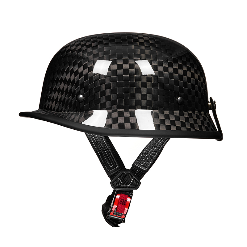 Carbon Fiber Motorcycle Half Helmet – Lightweight & Durable for Men & Women