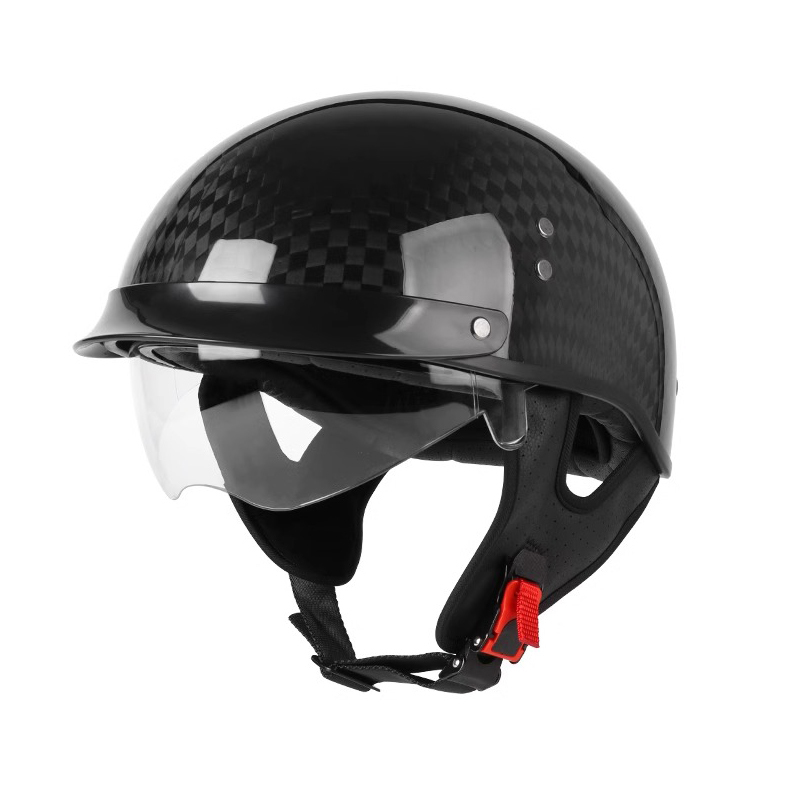 Carbon Fiber Motorcycle Half Helmet