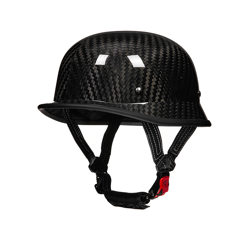 Carbon Fiber Motorcycle Half Helmet – Lightweight & Durable for Men & Women