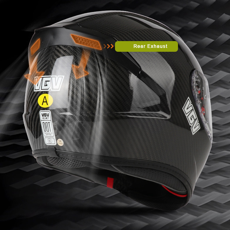 Carbon Fiber Motorcycle Helmet With Bluetooth