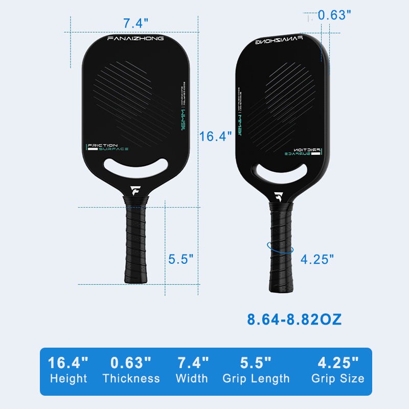 Carbon Fiber Pickleball Paddle with Aero Throat