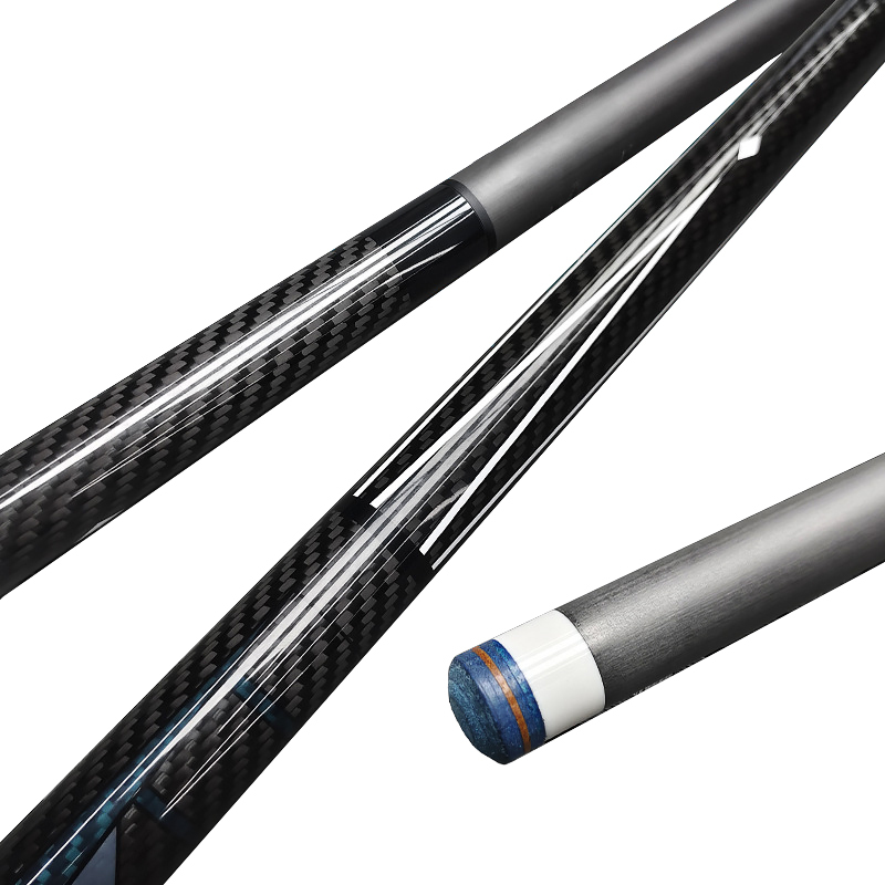 Carbon Fiber Pool Cue 12.5mm(3/8-8 Teeth) Low Deflection Pool Stick