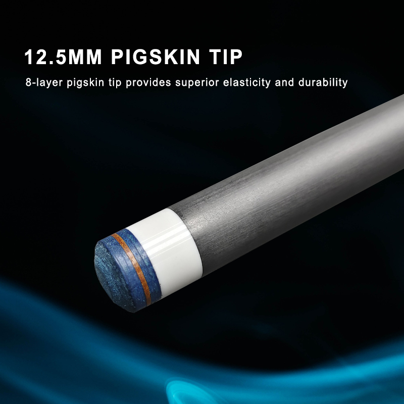 Carbon Fiber Pool Cue 12.5mm(3/8-8 Teeth) Low Deflection Pool Stick