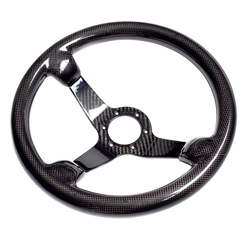 Carbon Fiber Quick Release Racing Steering Wheel 14 inch 350mm Diamete ...