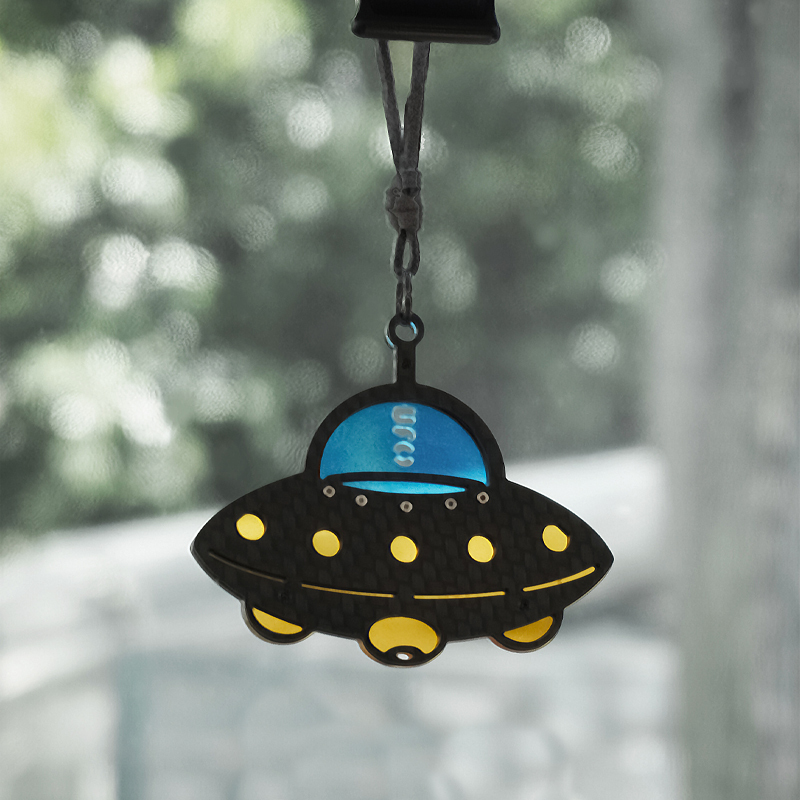 Handmade Carbon Fiber Rearview Mirror Hanging Accessories