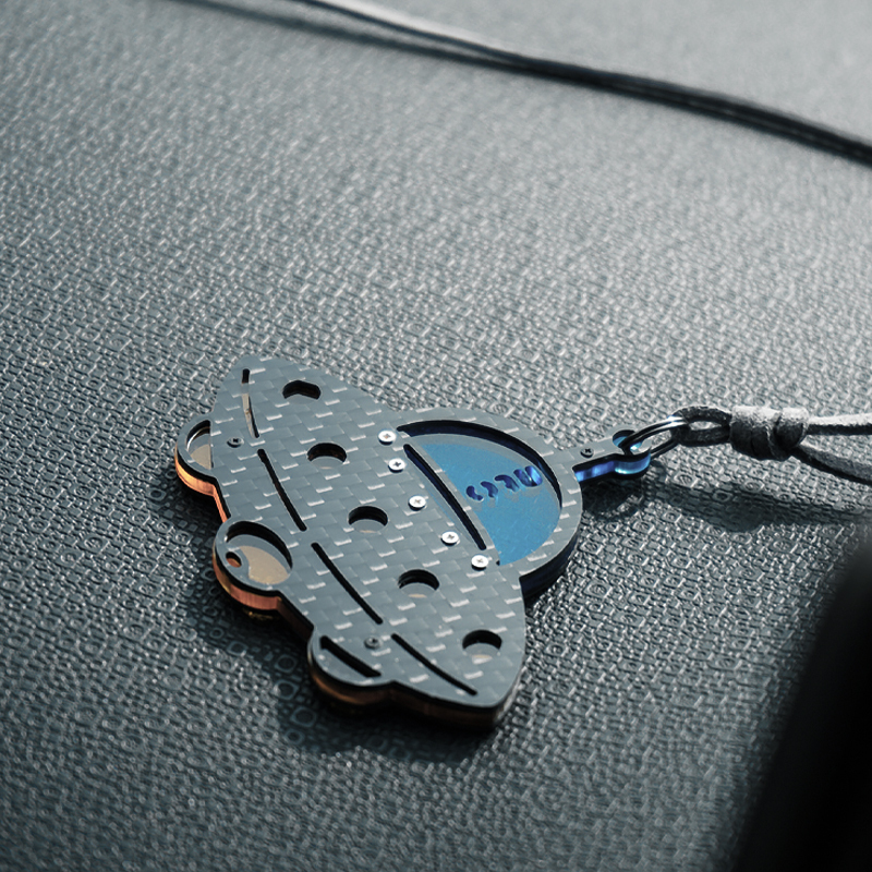 Handmade Carbon Fiber Rearview Mirror Hanging Accessories