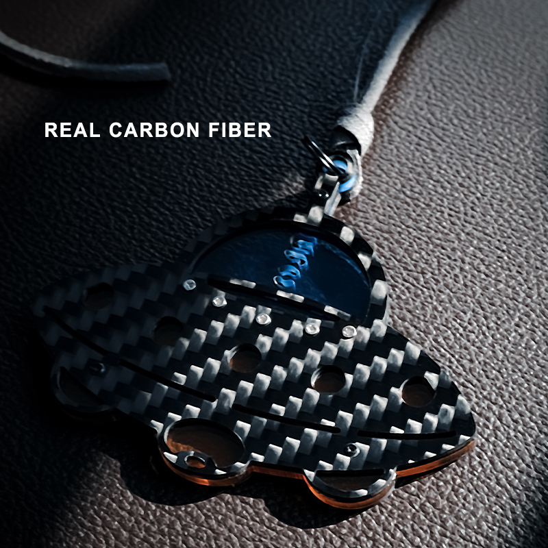 Handmade Carbon Fiber Rearview Mirror Hanging Accessories