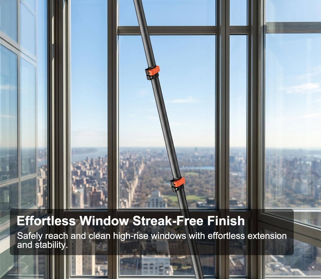 Carbon Fiber Telescoping Extension Pole for Window Cleaning