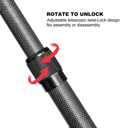 Carbon Fiber Telescoping Flag Pole 3–6 FT – Lightweight, Durable & Wind-Resistant