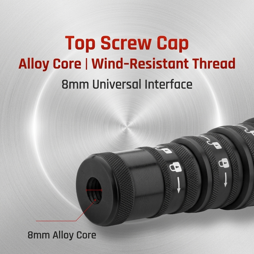 Professional Ultralight Carbon Fiber Tent Poles - Adjustable Telescopic Tarp Poles