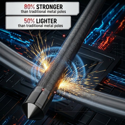 Professional Ultralight Carbon Fiber Tent Poles - Adjustable Telescopic Tarp Poles