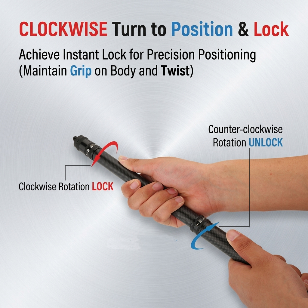 Professional Ultralight Carbon Fiber Tent Poles - Adjustable Telescopic Tarp Poles