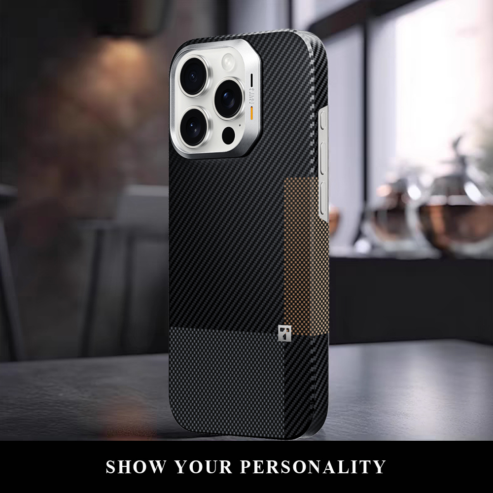 Carbon Fiber iphone 16 pro max cases MagSafe-Montage Color