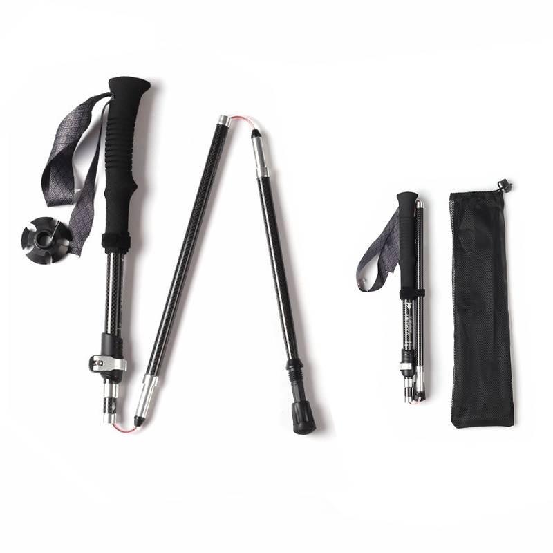 Collapsible 3K Carbon Fiber Trekking Poles