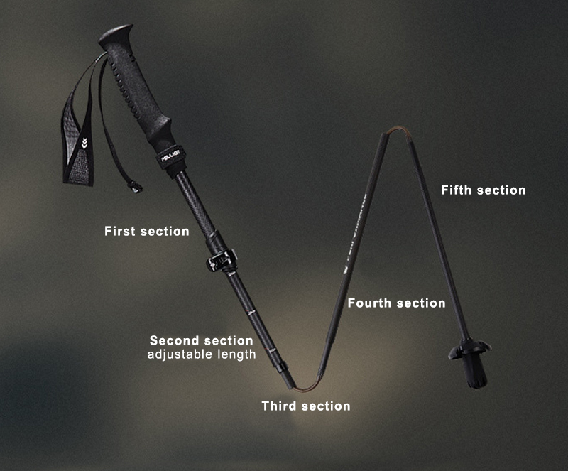 Collapsible Carbon Fiber Trekking Pole