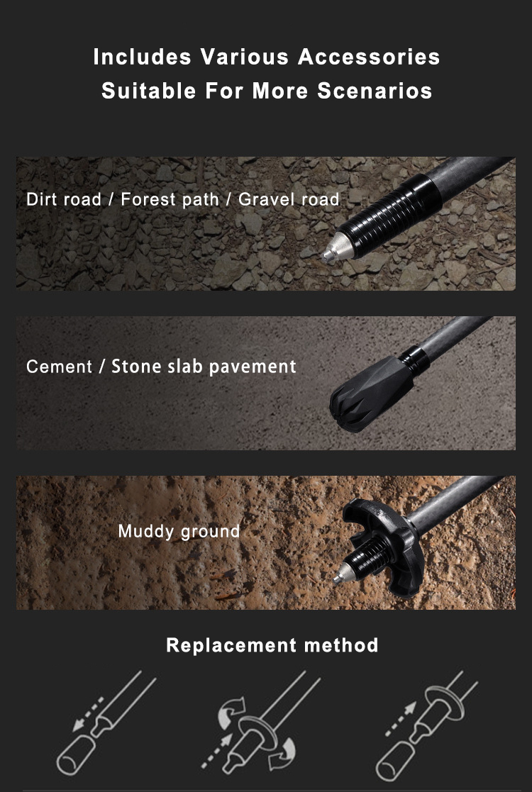 Collapsible Carbon Fiber Trekking Pole