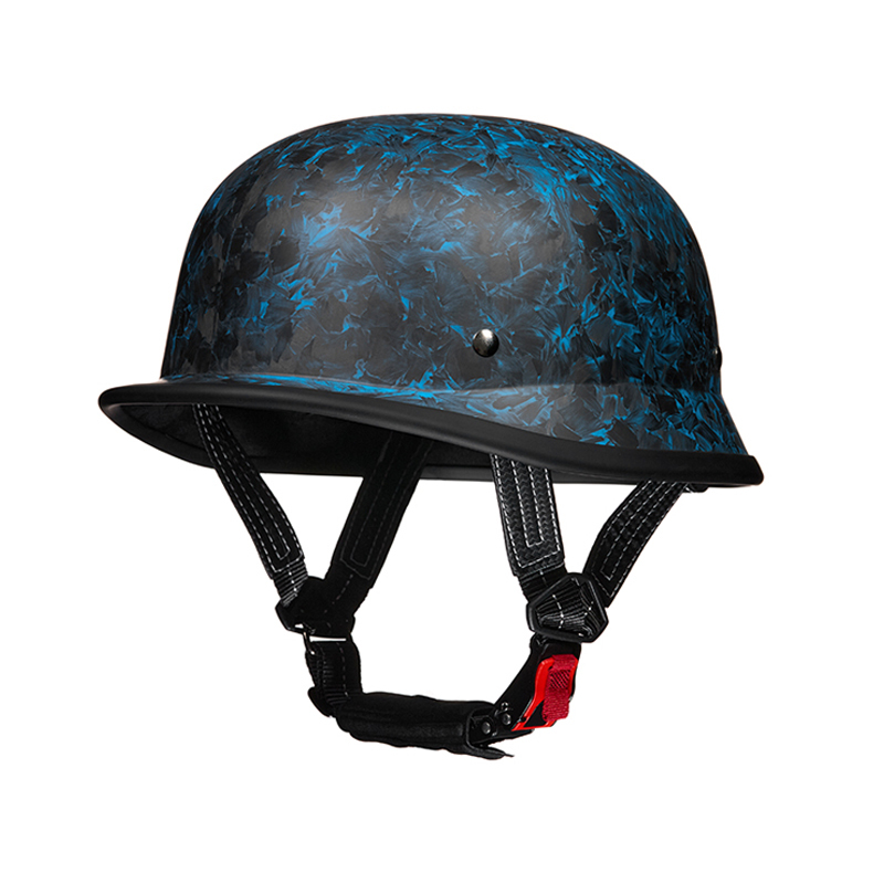 Forged Matte Carbon Fiber Motorcycle Half Helmet