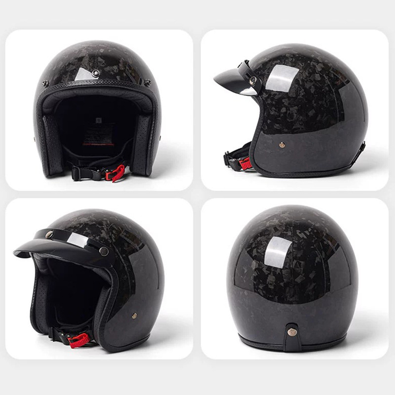 Forged Carbon Fiber Motorcycle Helmet